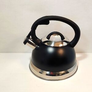 Tea Kettle Mr. Coffee Flintshire Stainless Steel Whistling 1.75-Quart.  Like New